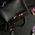 Hermes kelly black epsom leather